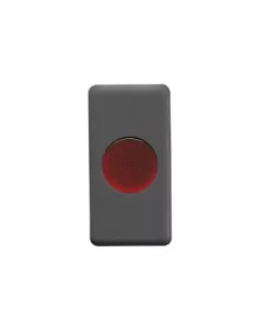 Luz intermitente plana Gewiss con difusor rojo gw21603 sistema negro//negro